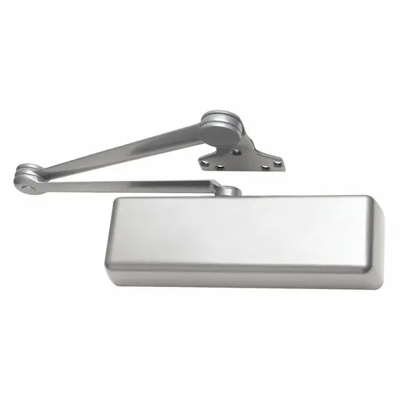 LCN Closers 4211CUSHALLH Left Hand Parallel Push Side High Security Cush Adjustable 2-5 Door Closer with TBSRT Thru Bolts 689 Aluminum Finish