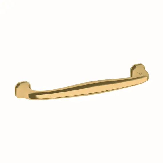 Baldwin 4395031 6" Center to Center Severin B Cabinet Pull Unlacquered Brass Finish