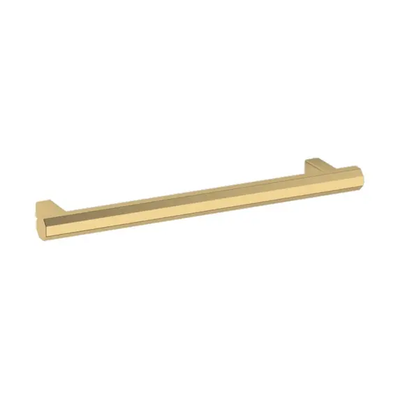 Baldwin 4418044 6" Center to Center Octagonal Cabinet Pull Lifetime Satin Brass Finish