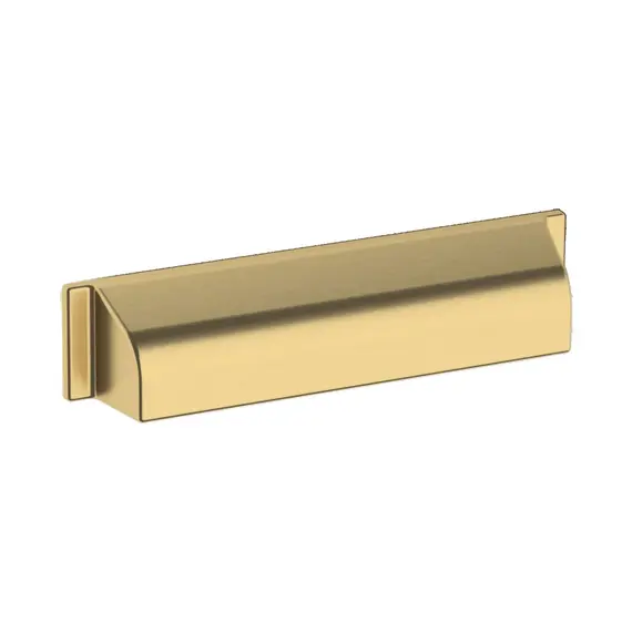 Baldwin 4422044 6" Center to Center Transitional Cup Cabinet Pull Lifetime Satin Brass Finish