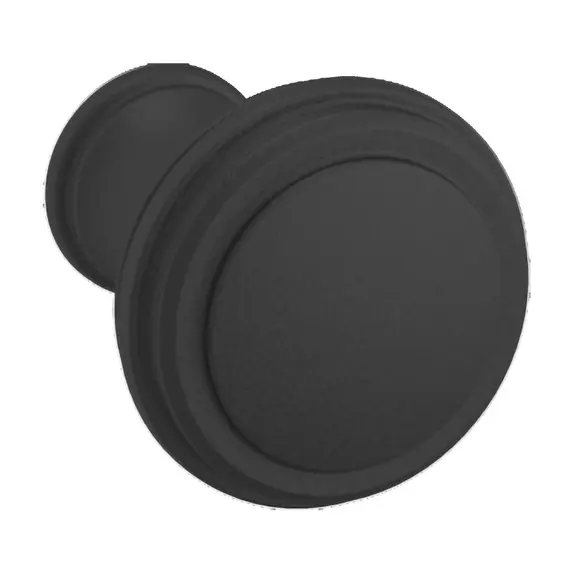 Baldwin 4454190 1" Square Severin C Cabinet Knob Satin Black Finish