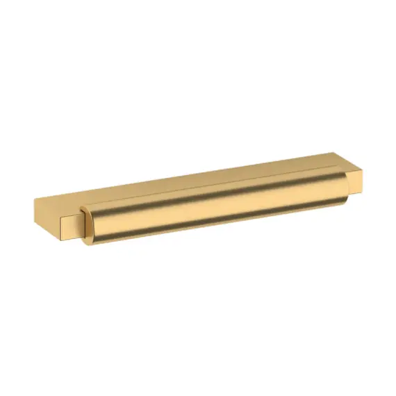 Baldwin 4624044 4" Center to Center Modern Cabinet Pull Lifetime Satin Brass Finish