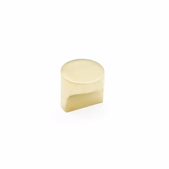 SCHAUB 471-UNBR Schaub  1-1/4" Diameter Haniburton Cabinet Knob Unlacquered Brass Finish