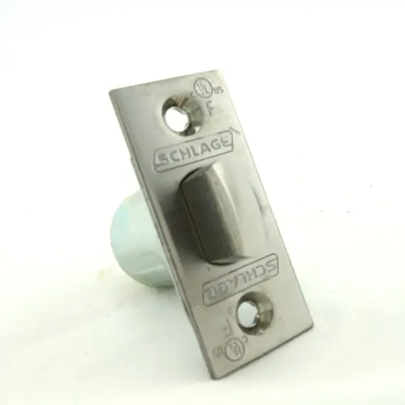 Schlage Commercial 47273621626 ALX Series 2-3/8" Backset Restoring Spring Latch with 1" x 2-1/4" Square Corner Faceplate Satin Chrome Finish