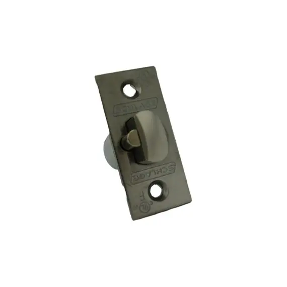 Schlage Commercial 47273624626 ALX Series 2-3/8" Backset Non-Restoring Dead Latch with 1" x 2-1/4" Square Corner Faceplate Satin Chrome Finish