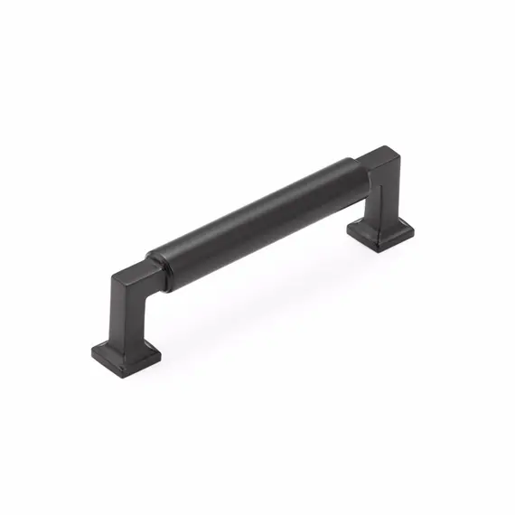 SCHAUB 474-MB Schaub  4" Center to Center Haniburton Cabinet Pull Matte Black Finish