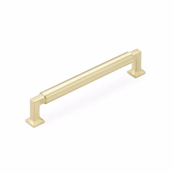 SCHAUB 476-SB Schaub  6" Center to Center Haniburton Cabinet Pull Satin Brass Finish