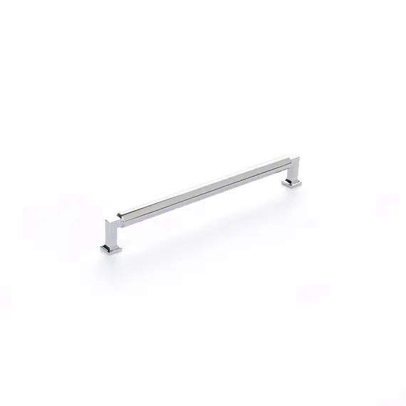 SCHAUB 480-26 Schaub  10" Center to Center Haniburton Cabinet Pull Polished Chrome Finish