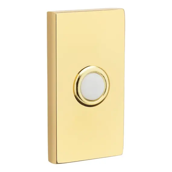 Baldwin 4863003 Contemporary Bell Button Lifetime Brass Finish