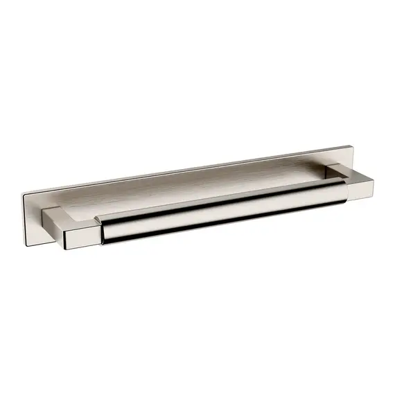 Baldwin 4927150 6" Center to Center Contemporary Cabinet Back Plate Satin Nickel Finish