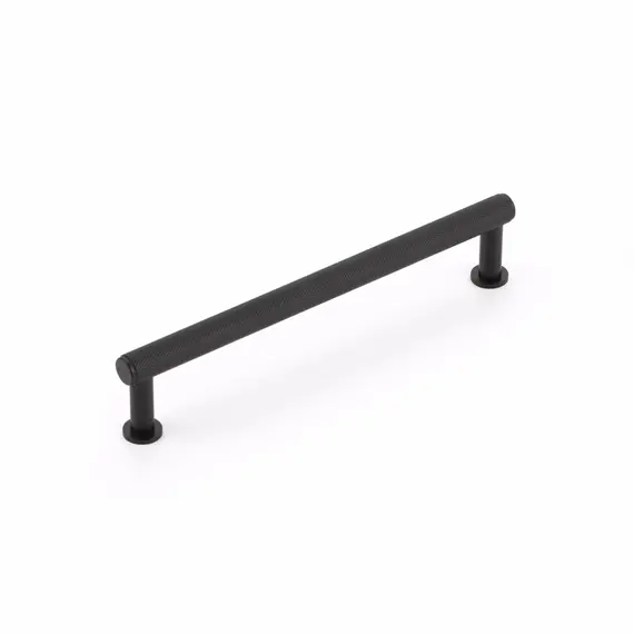 SCHAUB 5006-MB Schaub  6" Center to Center Pub House Knurled Cabinet Pull Matte Black Finish