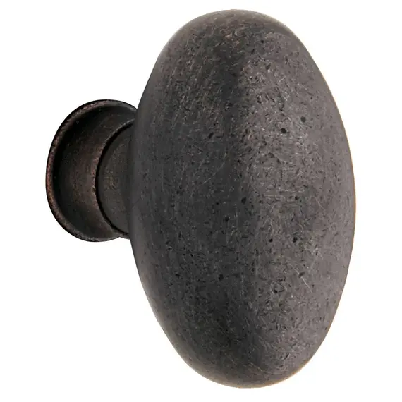 Baldwin 5025402IMR Single 5025 Knob Less Rose Distressed Oil Rubbed Bronze Finish