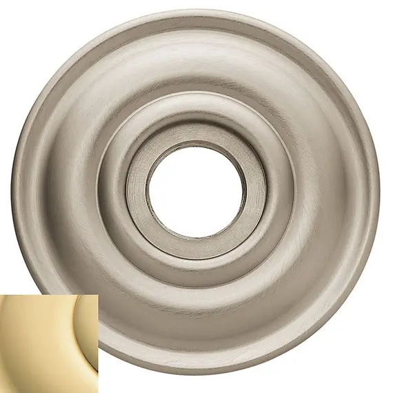 Baldwin 5048031IDM Single Dummy 2-5/8" Rose Unlacquered Brass Finish