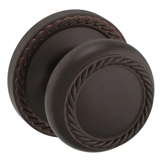 Baldwin 5064112IDM Preconfigured 5064 Knob with 5004 Rose Half Dummy Lock Venetian Bronze Finish