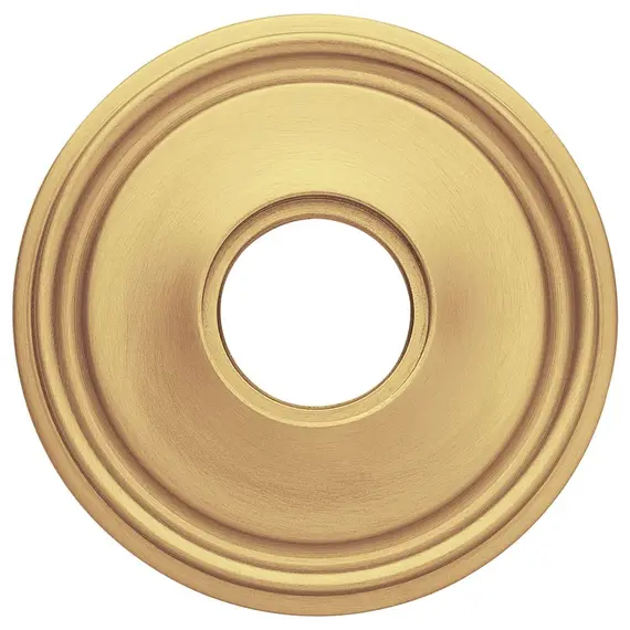 Baldwin 5070033IDM Single Dummy 2-5/8" Grooved Rose Vintage Brass Finish