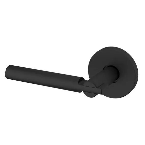 Baldwin 5161190LDM Preconfigured 5161 Lever with 5046 Rose Left Hand Half Dummy Lock Satin Black Finish