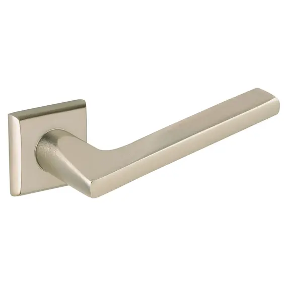 Baldwin 5162056RDM Right Hand Single Dummy Preconfigured 5162 Lever with R017 Rose Lifetime Satin Nickel Finish