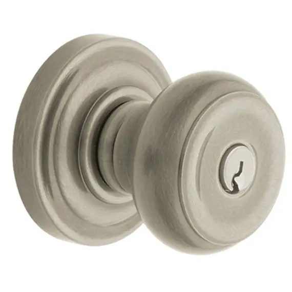 Baldwin 5213056ENTR 5213 Colonial Knob Standard Keyed Entry Lifetime Satin Nickel Finish