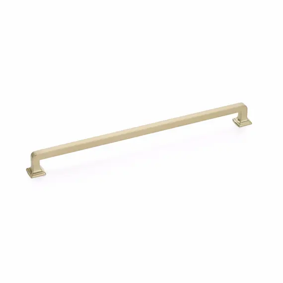 SCHAUB 525-SSB Schaub  12" Center to Center Menlo Park Cabinet Pull Signature Satin Brass Finish