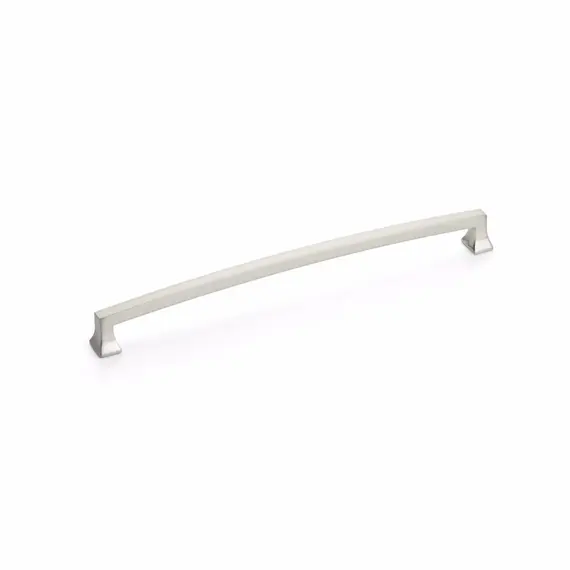 SCHAUB 528-BN Schaub  10" Center to Center Menlo Park Arched Cabinet Pull Brushed Nickel Finish