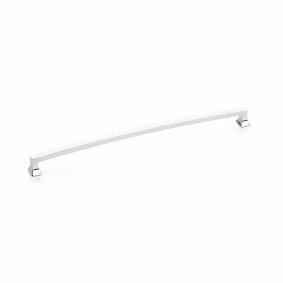 SCHAUB 529-PN Schaub  12" Center to Center Menlo Park Arched Cabinet Pull Polished Nickel Finish