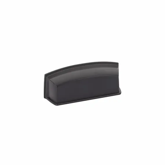 SCHAUB 534-MB Schaub  Menlo Park 3-1/2" Center to Center Cabinet Cup Pull Matte Black Finish