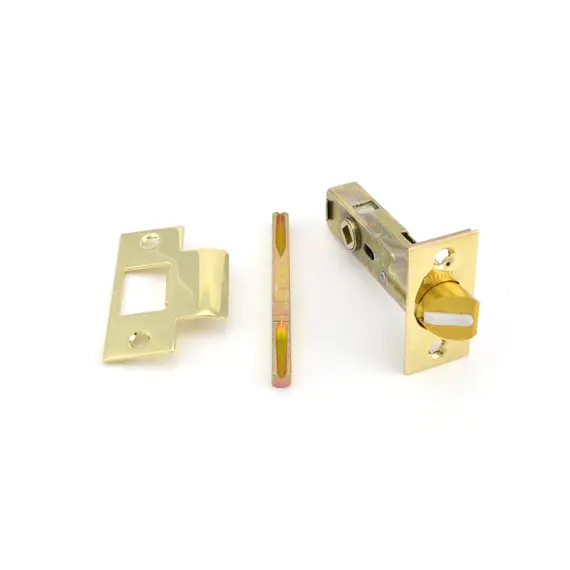 Baldwin 5515003 2-3/8" Estate Lever Passage Latch with 1-1/8" Face Lifetime Brass Finish