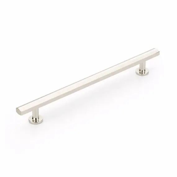 SCHAUB 555-PN Schaub  8" Center to Center Heathrow Cabinet Pull Polished Nickel Finish