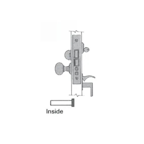 Baldwin 6320003RLS Right Hand Lever Strength Residential Entry Handleset by Lever 2-1/2" Backset Mortise Lock Body Lifetime Brass Finish