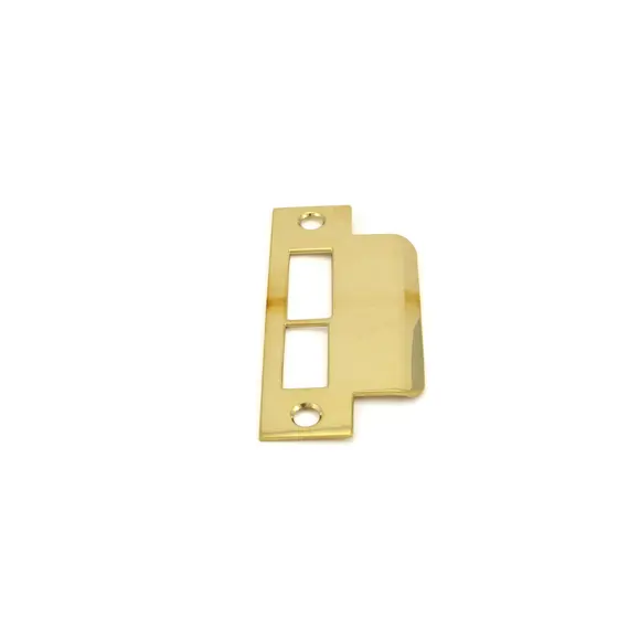 Baldwin 6339031R158 Right Hand 1-5/8" Extended ASA Strike Latch and Deadbolt Unlacquered Brass Finish