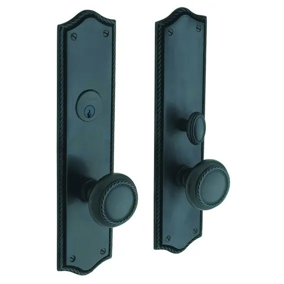 Baldwin 6554102ENTR Barclay Single Cylinder Entry Mortise Trim Oil Rubbed Bronze Finish