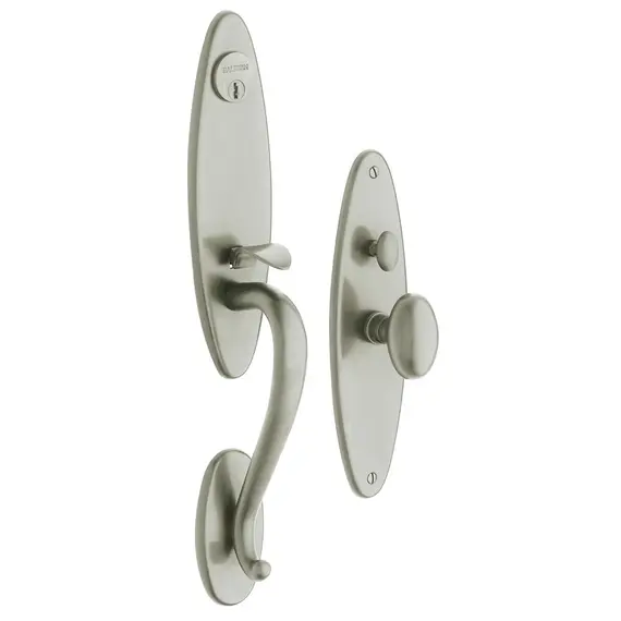 Baldwin 6573056ENTR Springfield Single Cylinder Entry Mortise Trim Lifetime Satin Nickel Finish