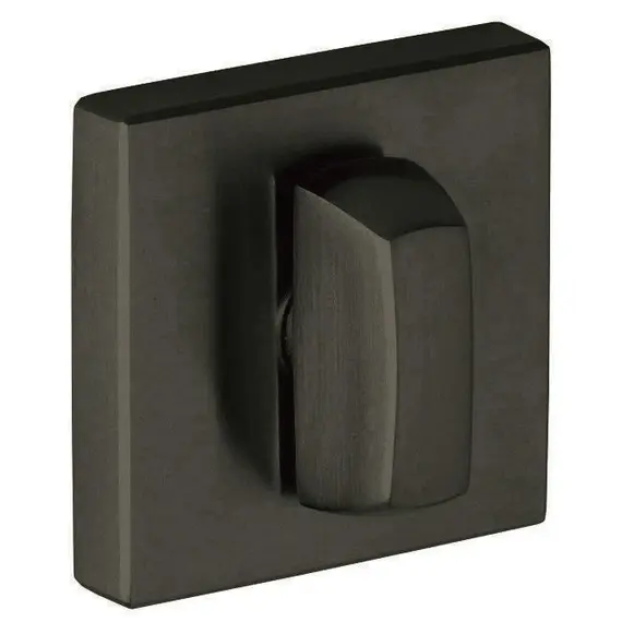 Baldwin 6733190 Square Turn Piece Satin Black Finish