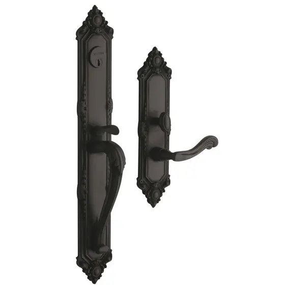 Baldwin 6950102RENT Kensington Right Hand Single Cylinder Entry Mortise Lock Trim Oil Rubbed Bronze Finish