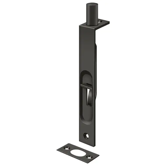 Deltana 6FBS10B 6" Flush Bolt; Heavy Duty; Square; Oil Rubbed Bronze Finish