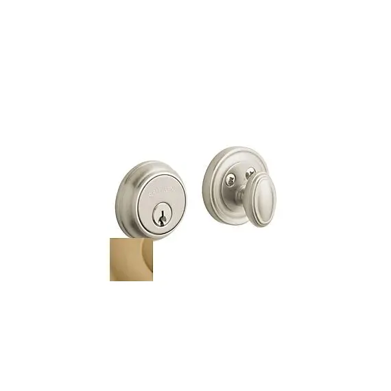 Baldwin 8031033 Traditional 1-5/8" Single Cylinder Deadbolt Vintage Brass Finish