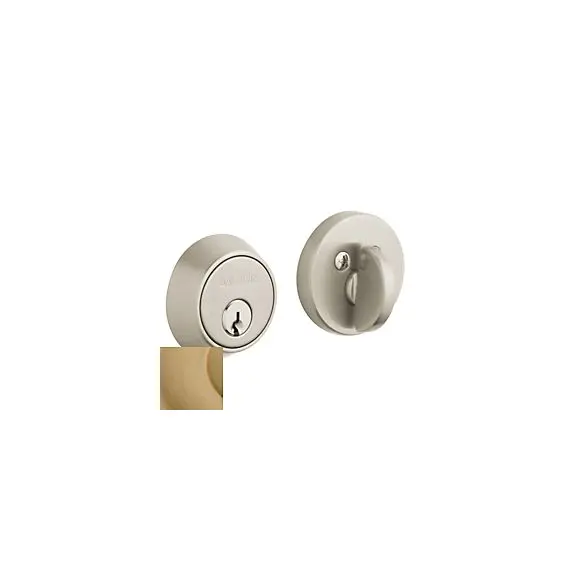 Baldwin 8041033 Contemporary 1-5/8" Single Cylinder Deadbolt Vintage Brass Finish