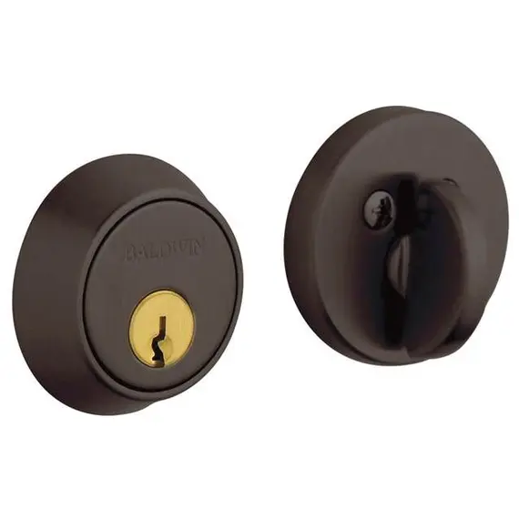 Baldwin 8041112 Contemporary 1-5/8" Single Cylinder Deadbolt Venetian Bronze Finish