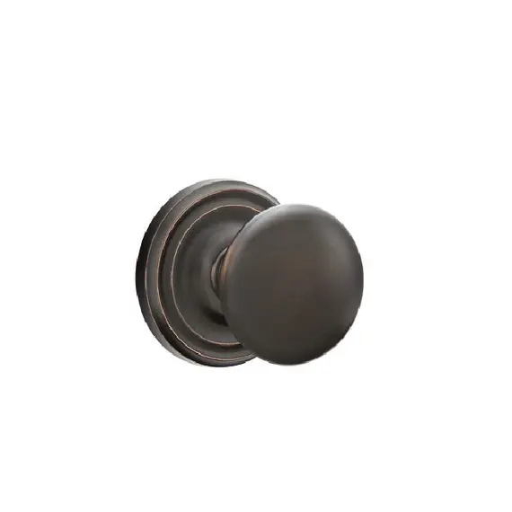 Emtek 8050PUS10B Providence Knob Dummy Pair with Regular Rose for 1-1/4" to 2" Door Oil Rubbed Bronze Finish