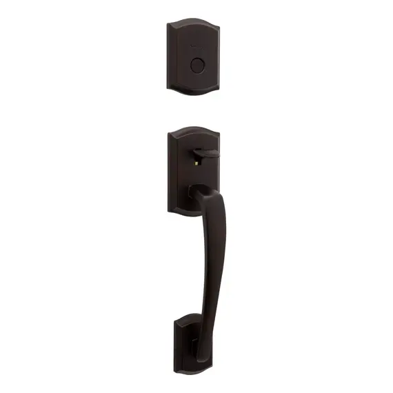 Kwikset 819PTHLIP-11P Dummy Prescott Exterior Handleset Venetian Bronze Finish