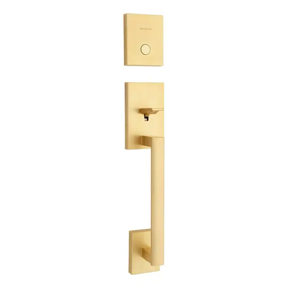 Kwikset 819SCELIP-4 Dummy San Clemente Exterior Handleset Satin Brass Finish