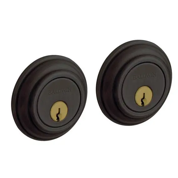 Baldwin 8232102 Traditional 2-1/8" Double Cylinder Deadbolt Oil Rubbed Bronze Finish