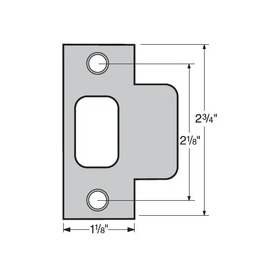 Kwikset 83028-010 T Strike for US26 Bright Chrome and US26D Satin Chrome Finish