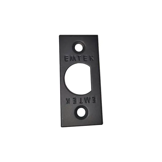 Emtek 83230US19 Square Corner Faceplate and Screws for Passage or Privacy Latch Flat Black Finish