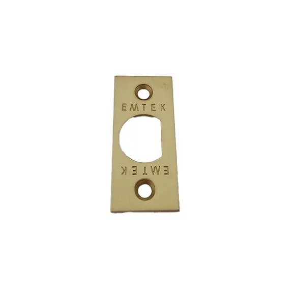 Emtek 83230US4 Square Corner Faceplate and Screws for Passage or Privacy Latch Satin Brass Finish