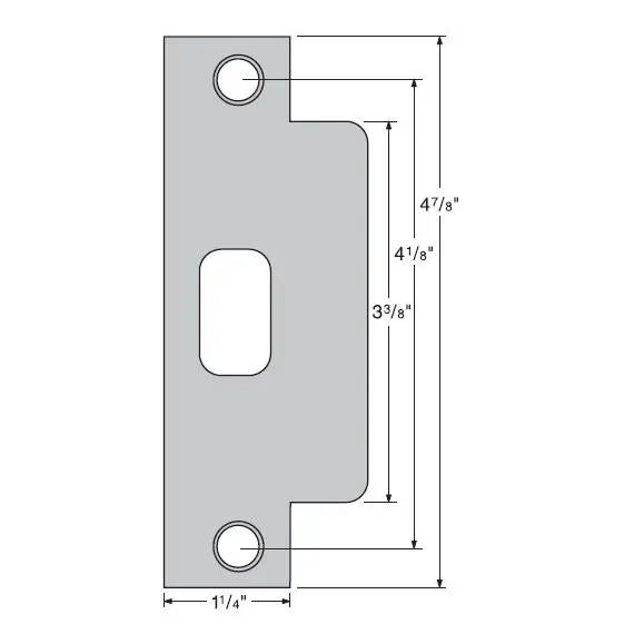 Kwikset 83846-017 ASA Strike for US11P Venetian Bronze and 514 Matte Black Finish