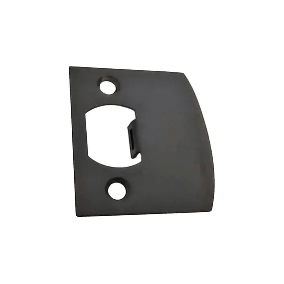 Emtek 86086US19 Square Corner Extended Lip Strike for Passage, Privacy or Key-In Sets Flat Black Finish