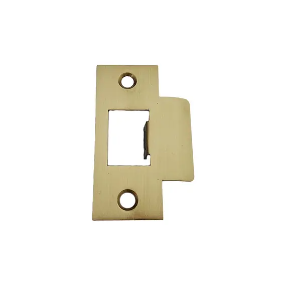 Emtek 86087US4 Square Corner T Strike for Passage, Privacy or Key-In Sets Satin Brass Finish