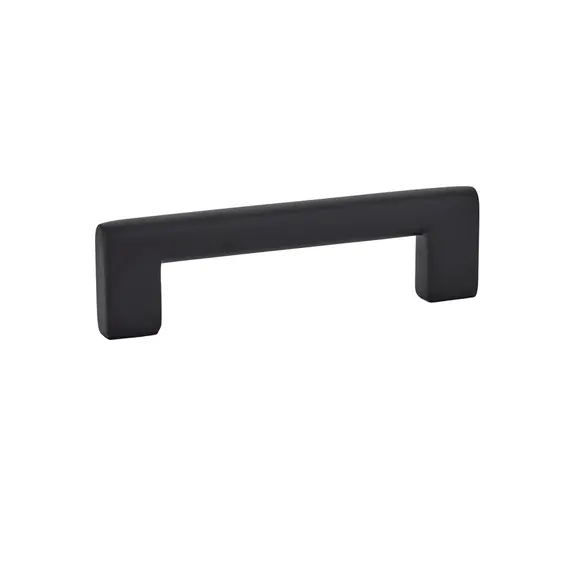 Emtek 86163US19 Trail Cabinet Pull with 4" Center To Center Flat Black Finish