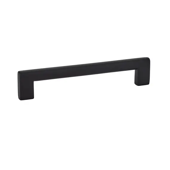 Emtek 86164US19 Trail Cabinet Pull with 6" Center To Center Flat Black Finish